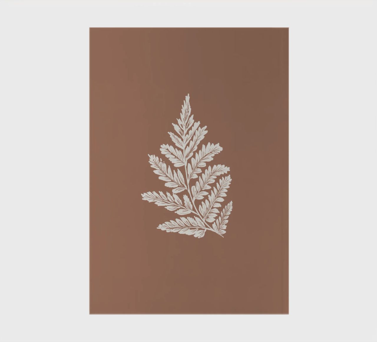 Simple Leaf Mocha Mousse Notizbuch von anisillustration