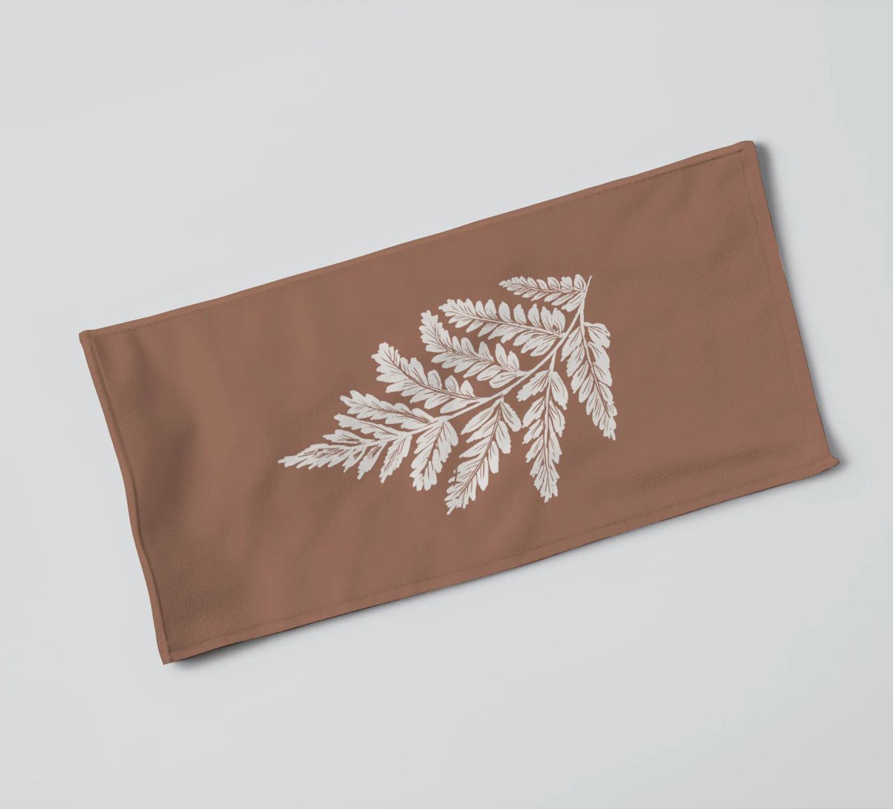 Simple Leaf Mocha Mousse asciugamano da bagno da anisillustration