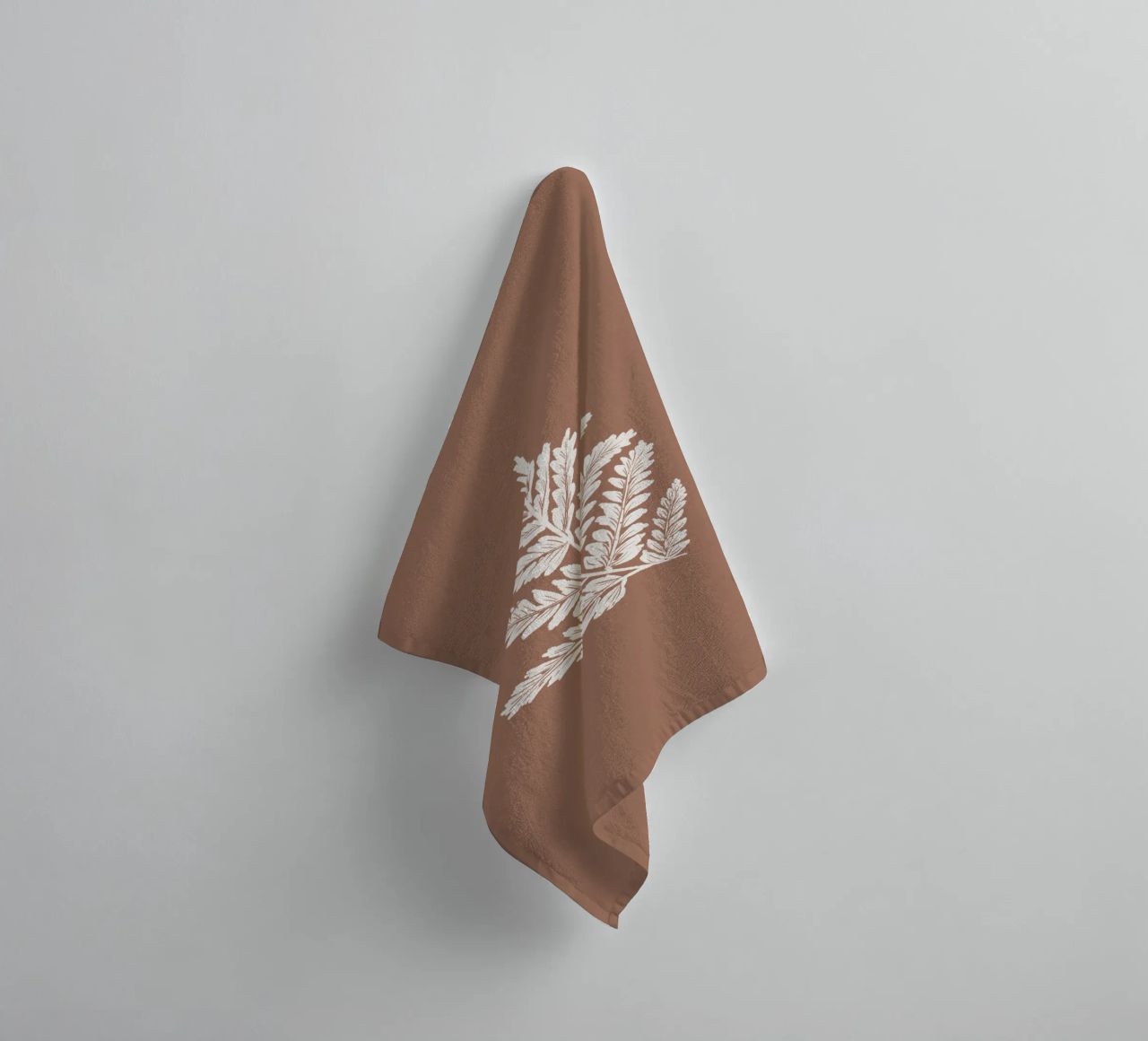 Simple Leaf Mocha Mousse asciugamano da bagno da anisillustration