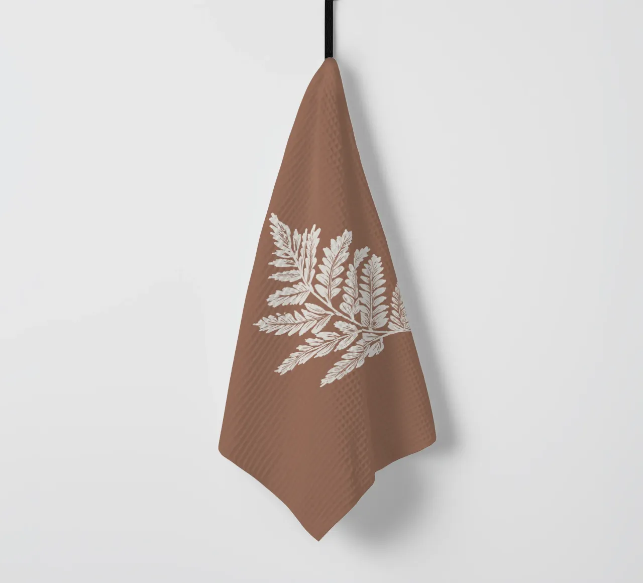 Simple Leaf Mocha Mousse torchon de anisillustration