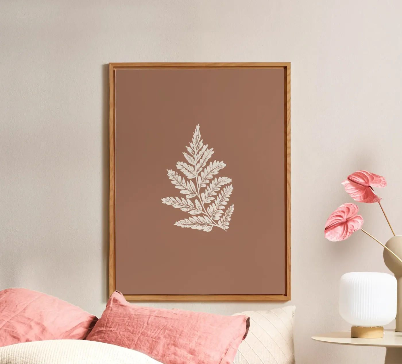 Simple Leaf Mocha Mousse pannello forex da anisillustration