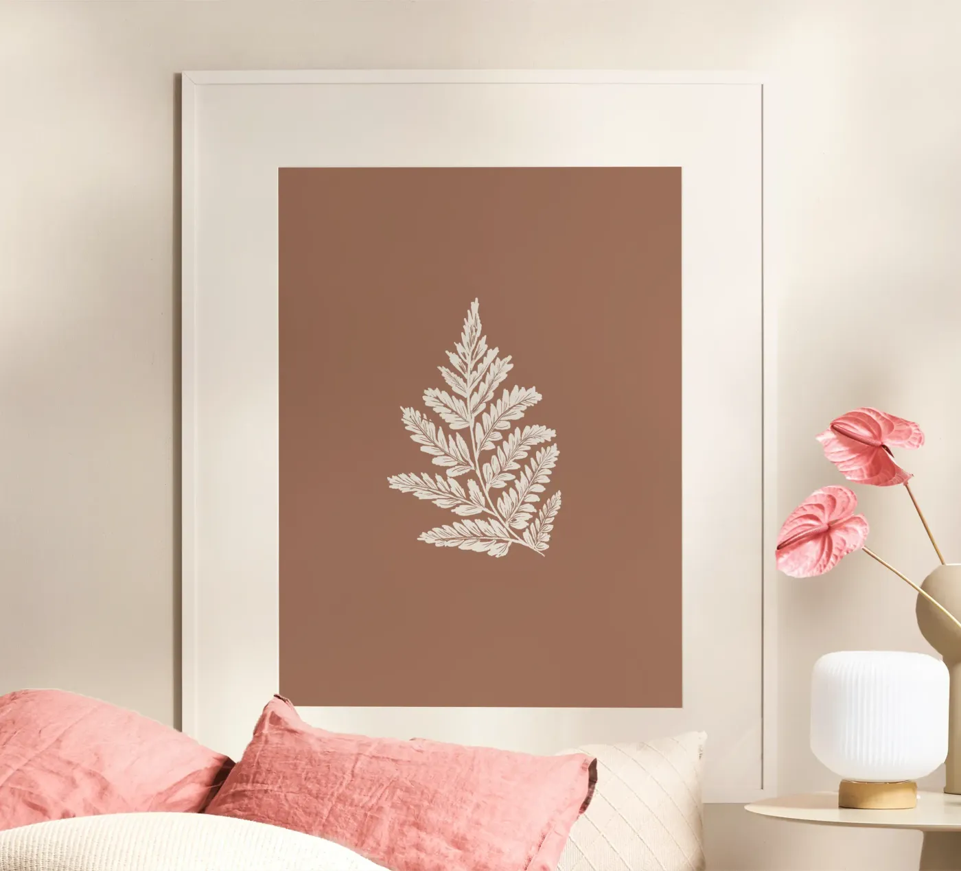 Simple Leaf Mocha Mousse poster da anisillustration
