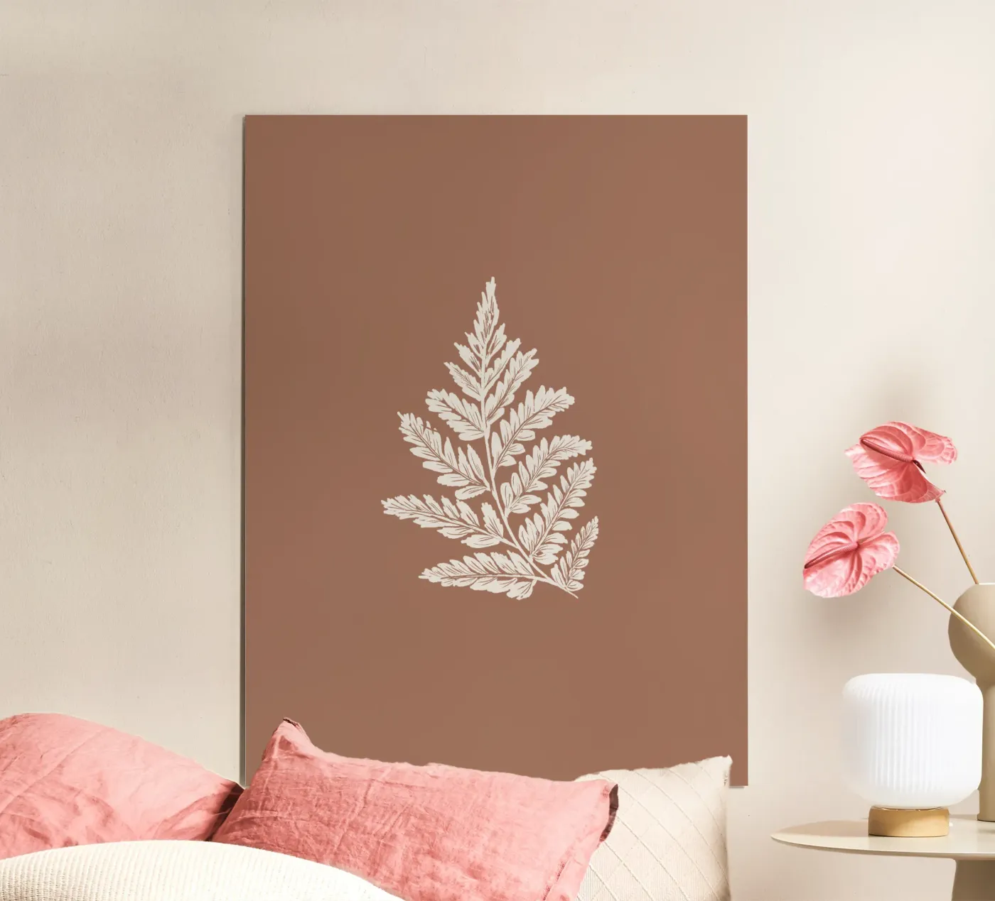 Simple Leaf Mocha Mousse poster da anisillustration