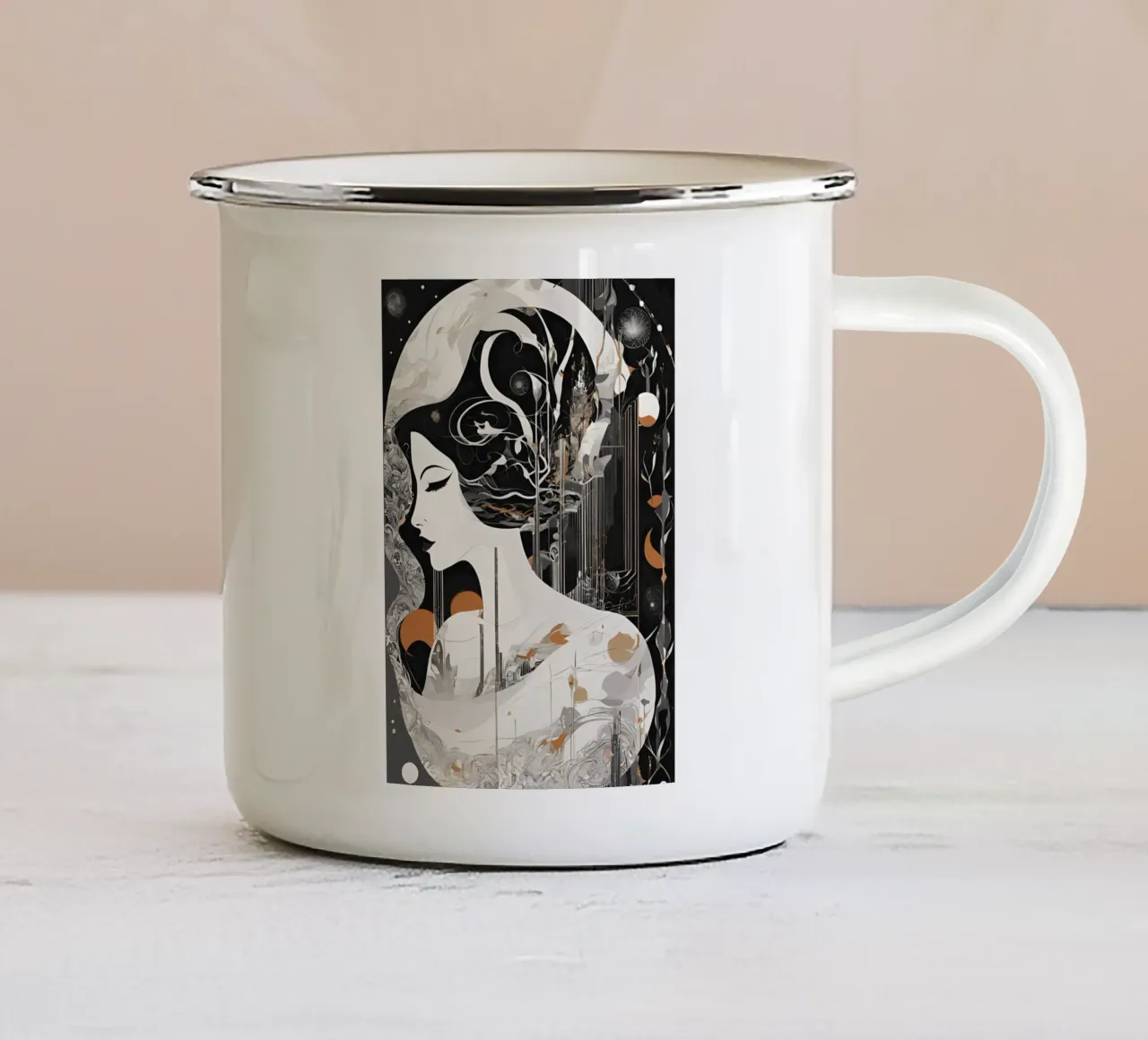 Magic 1 tazza in smalto da Rezh creations