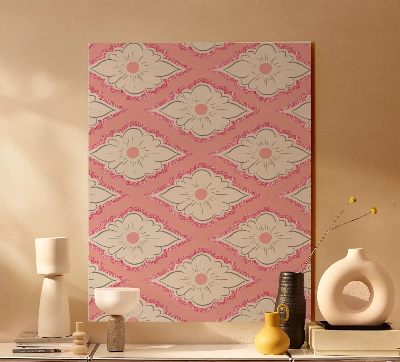 Pink Geometric Pattern plexiglass da anisillustration