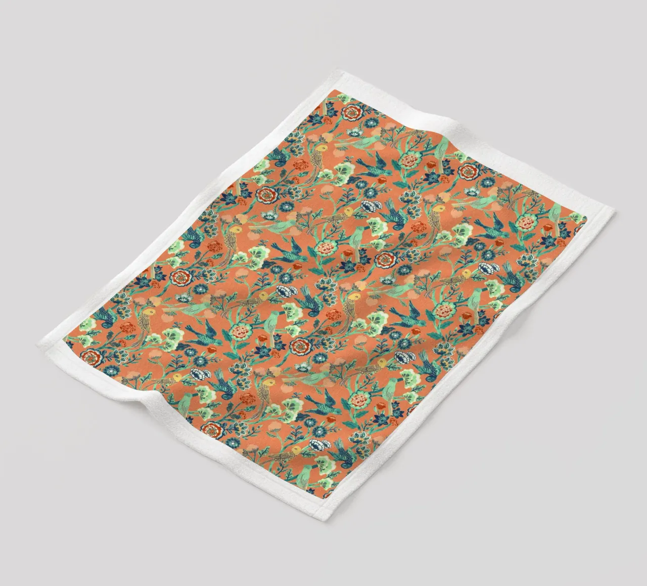 Cecilia Mok - Chintz indiano Paradise Aqua coperta in pile da The Artcircle