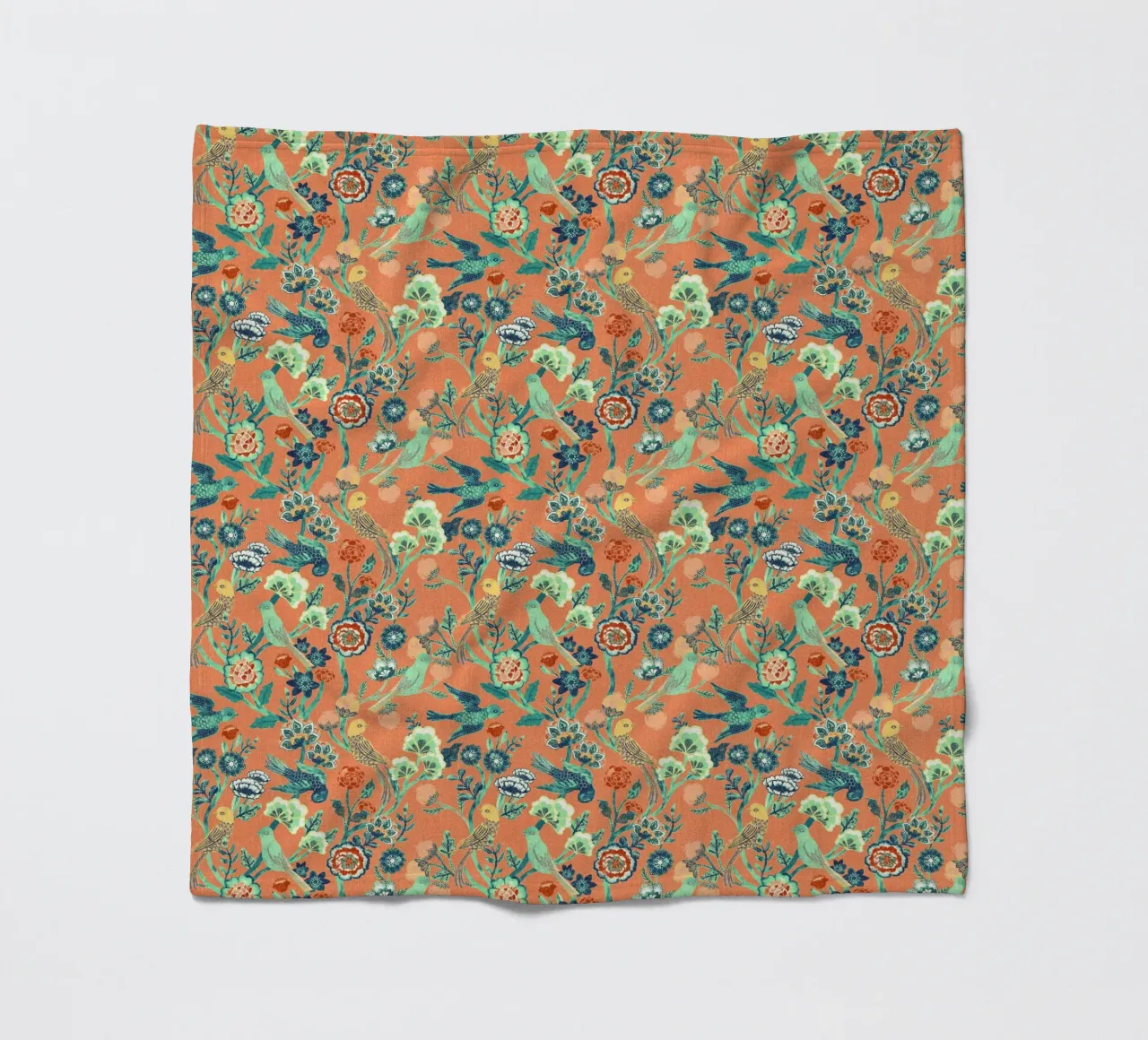 Cecilia Mok - Chintz indiano Paradise Aqua coperta in pile da The Artcircle