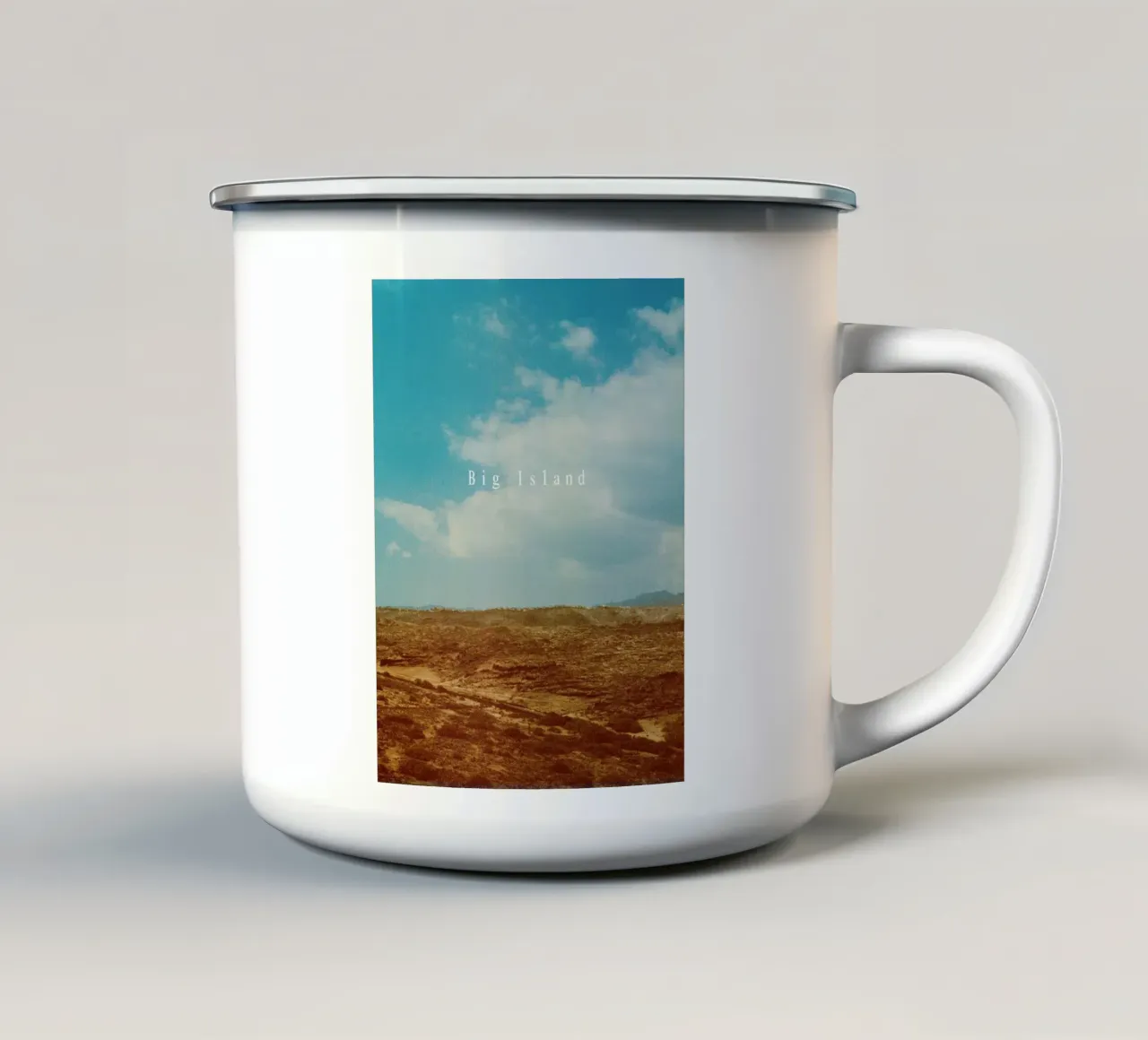 Big Island tazza in smalto da natural neutral