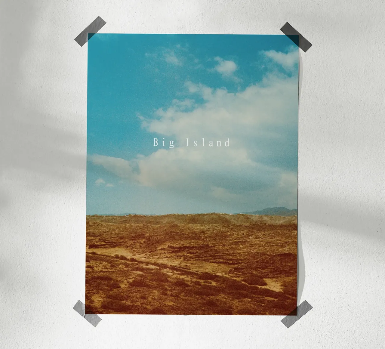 Big Island poster con telaio in plastica da natural neutral