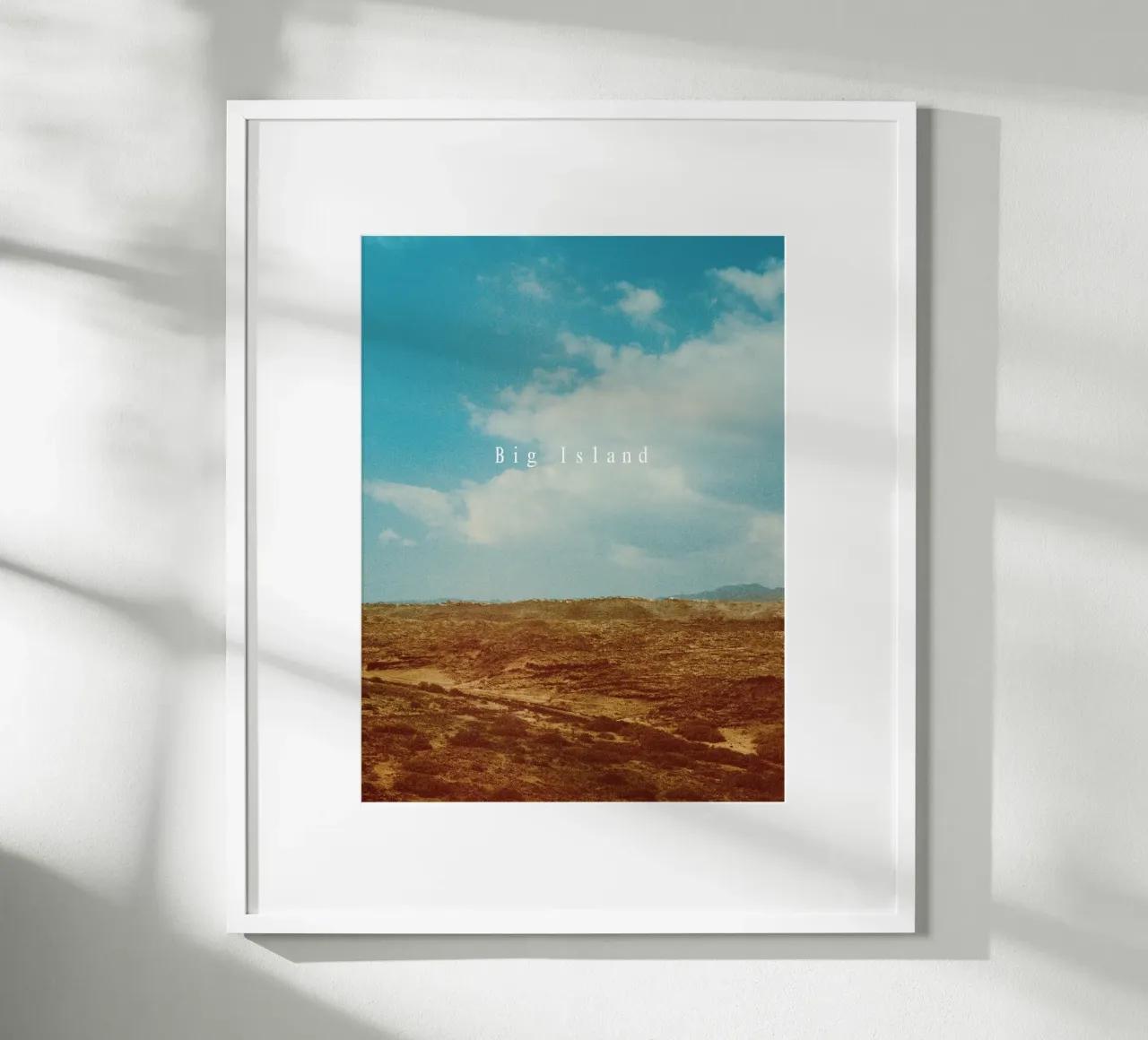 Big Island poster con telaio in plastica da natural neutral