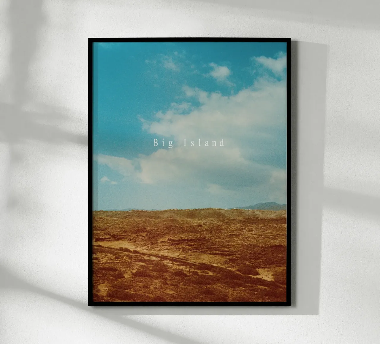 Big Island poster con telaio in plastica da natural neutral