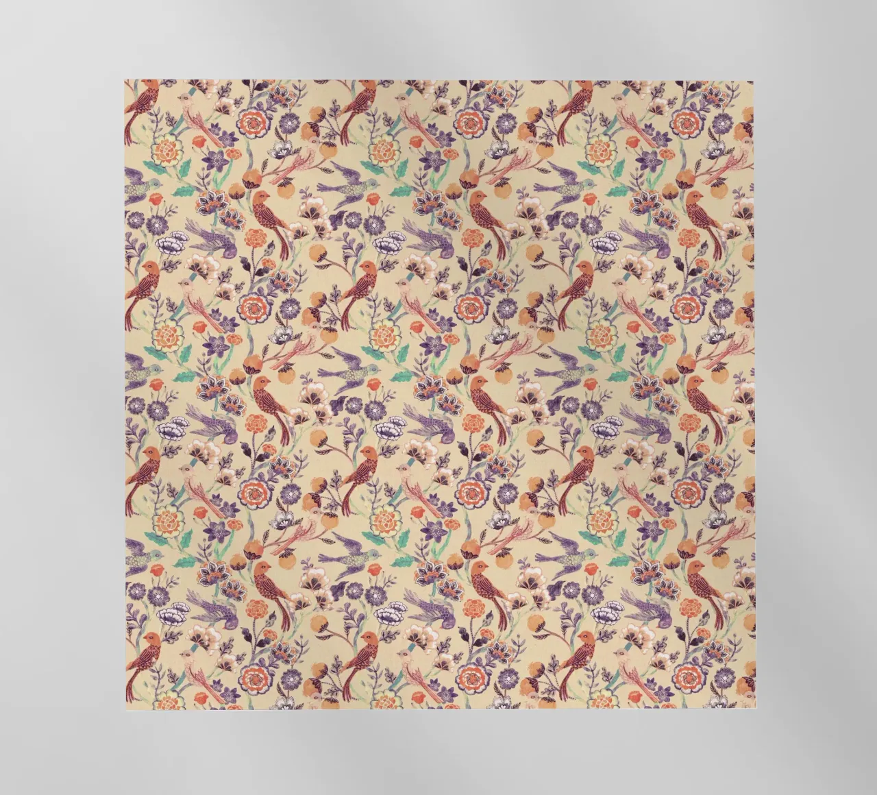 Cecilia Mok - Corallo chintz indiano pellicola backlit da The Artcircle