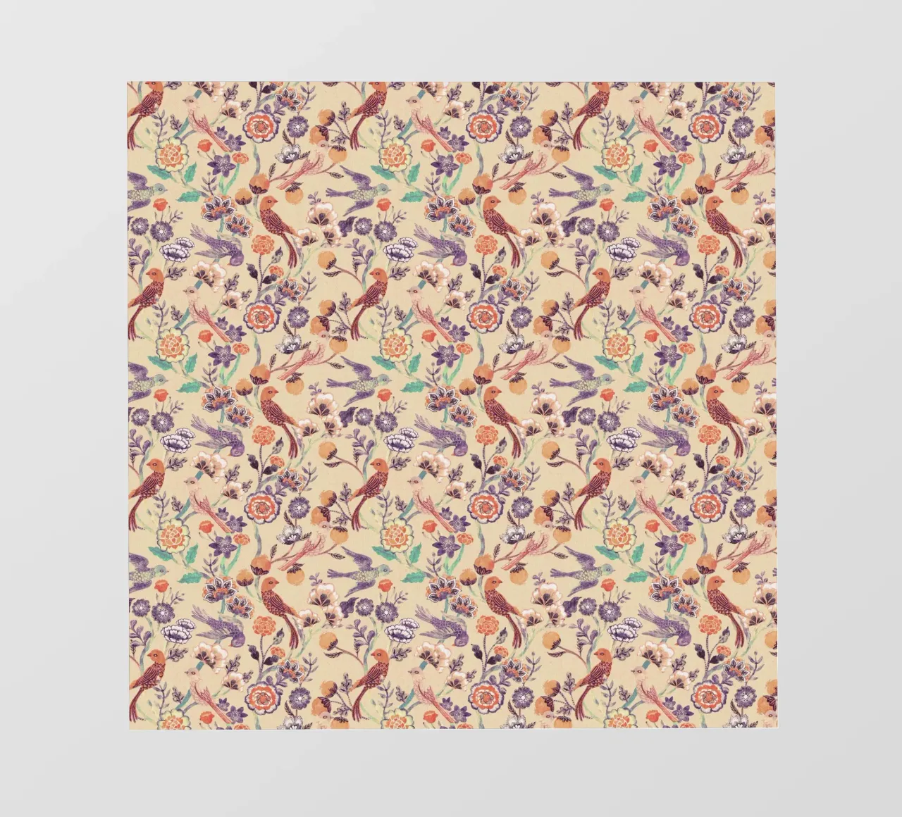 Cecilia Mok - Corallo chintz indiano telo in pvc da The Artcircle