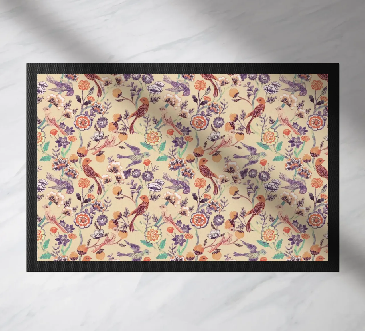 Cecilia Mok - Corallo chintz indiano zerbino da The Artcircle