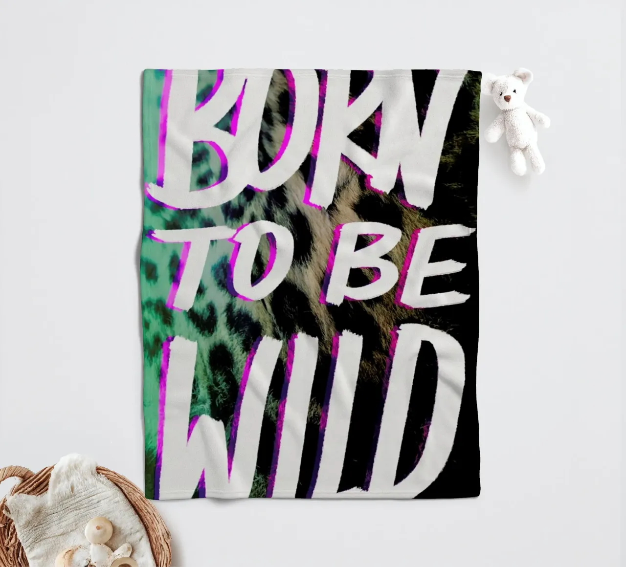 Born to be wild coperta in pile da Leah Flores