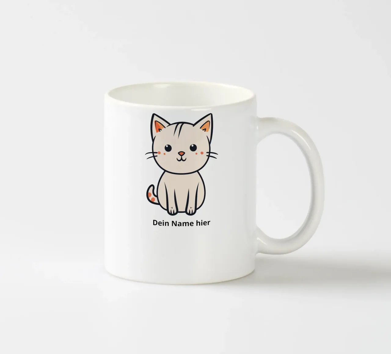 Cute baby cat (for personalisation) ceramic mug by Autofocus