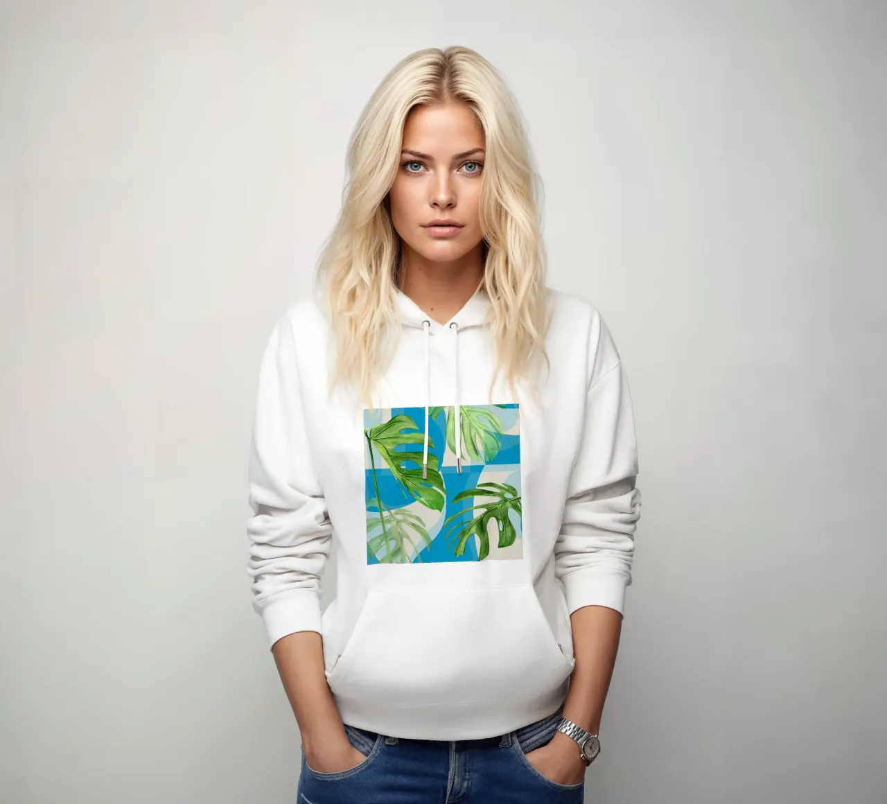 Geometria tropicale 80 felpa con cappuccio da Gaite