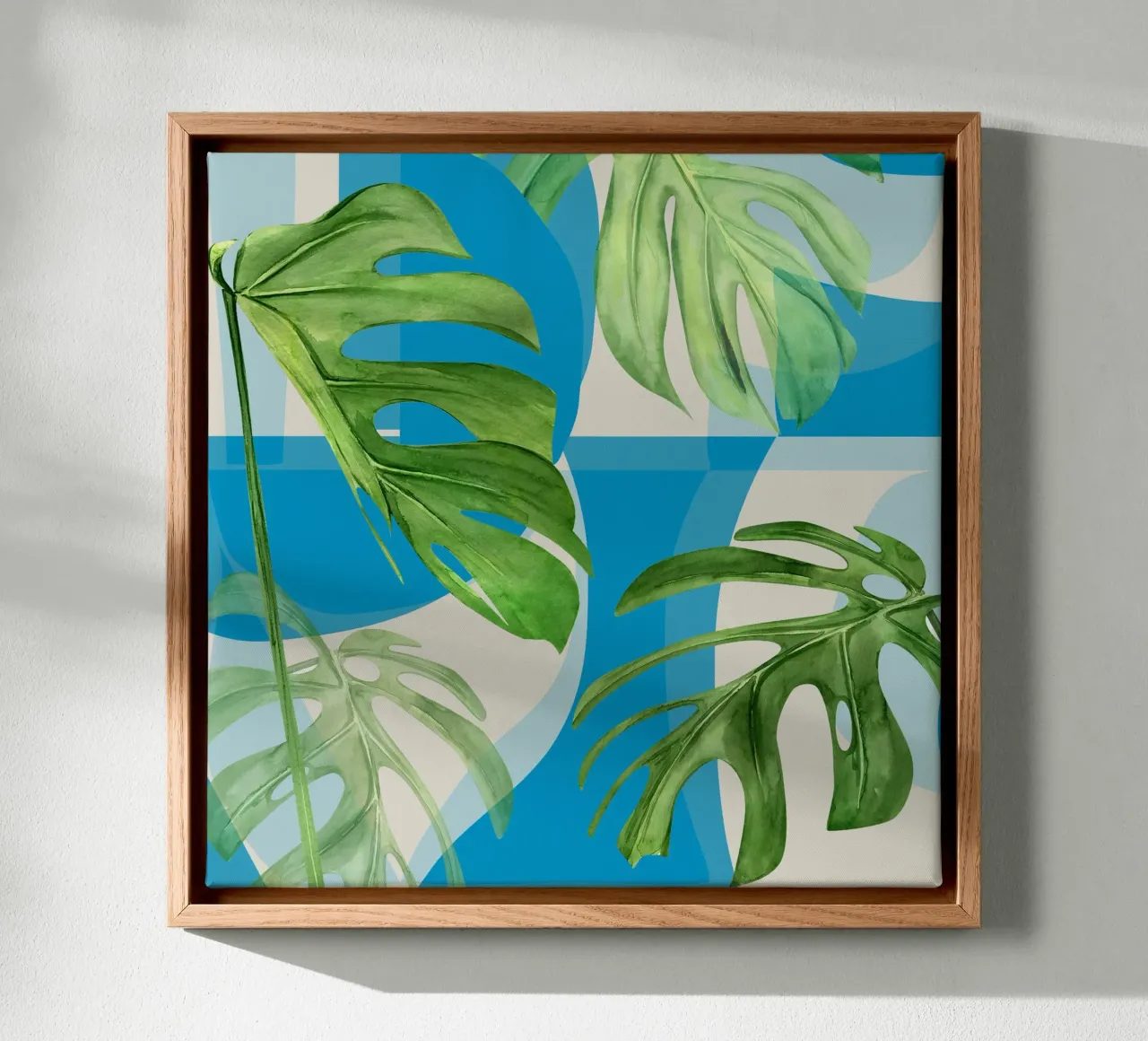 Geometria tropicale 80 tela con Cornice a cassetta da Gaite
