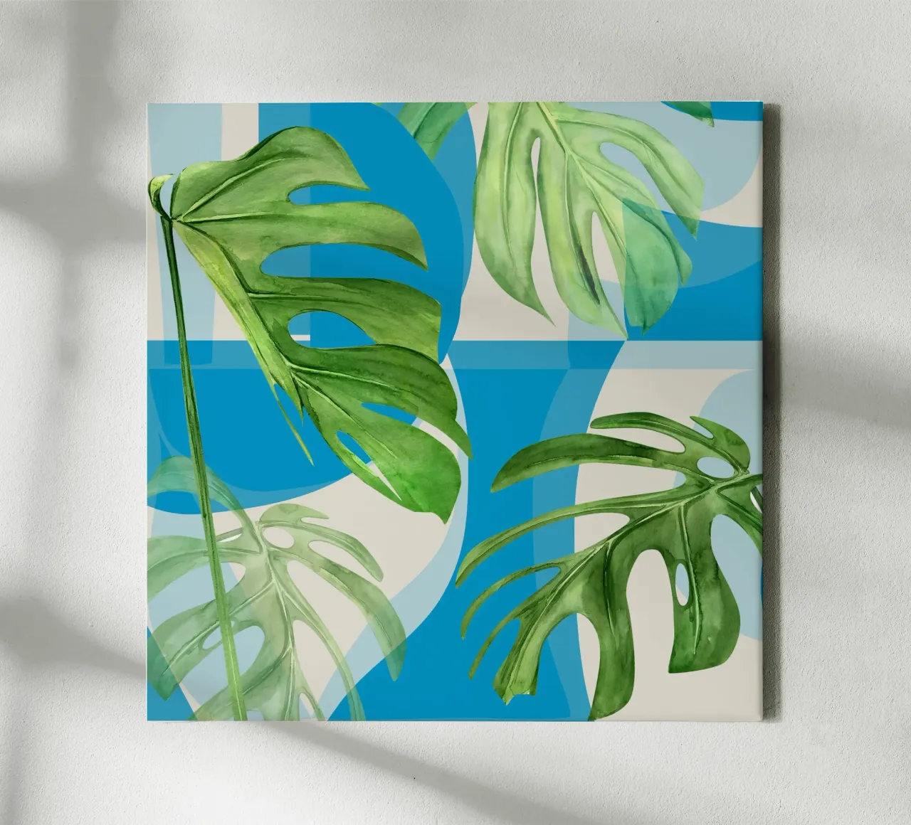 Geometria tropicale 80 tela con Cornice a cassetta da Gaite