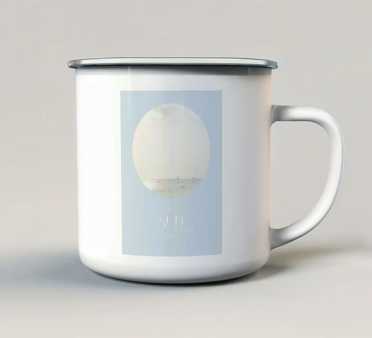 the Sun Ocean tazza in smalto da natural neutral