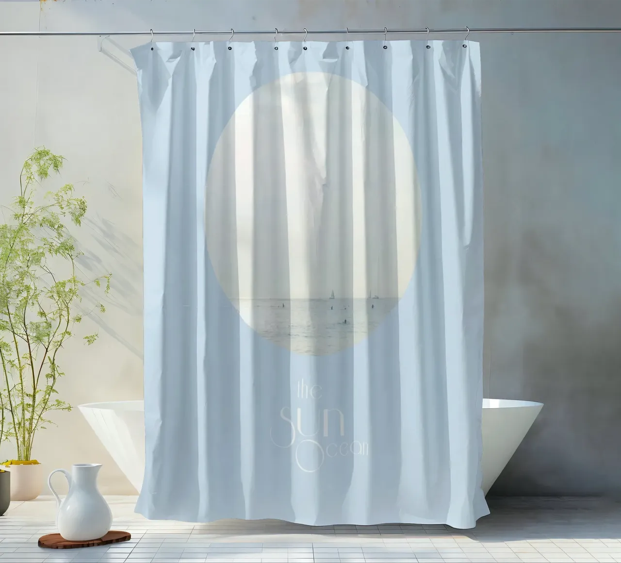 the Sun Ocean tenda da doccia da natural neutral