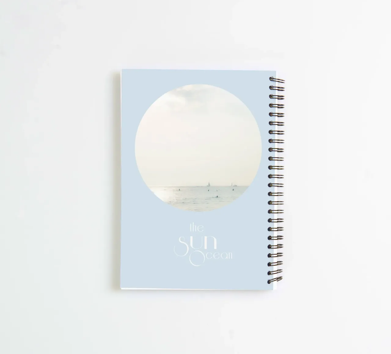 the Sun Ocean cuaderno de espiral de natural neutral