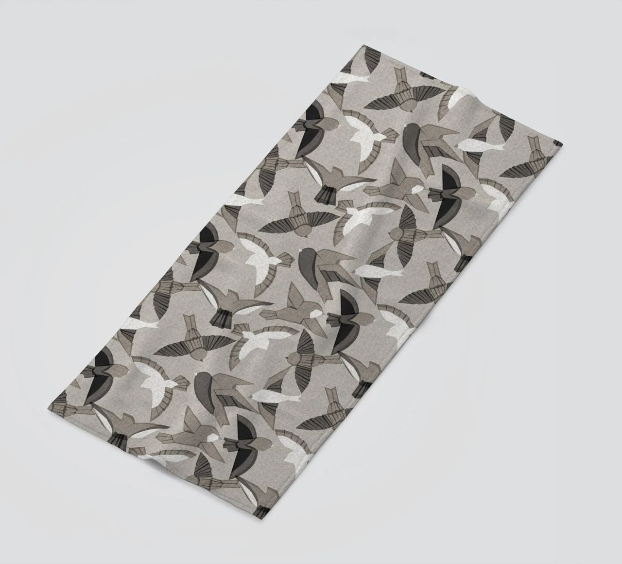 Cecilia Mok - Uccelli Itajime Grigio telo mare da The Artcircle