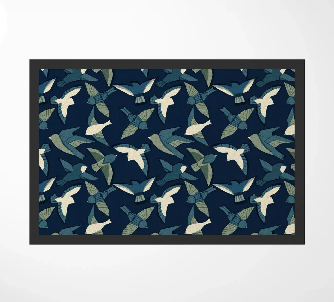 Cecilia Mok - Itajime uccelli blu zerbino da The Artcircle