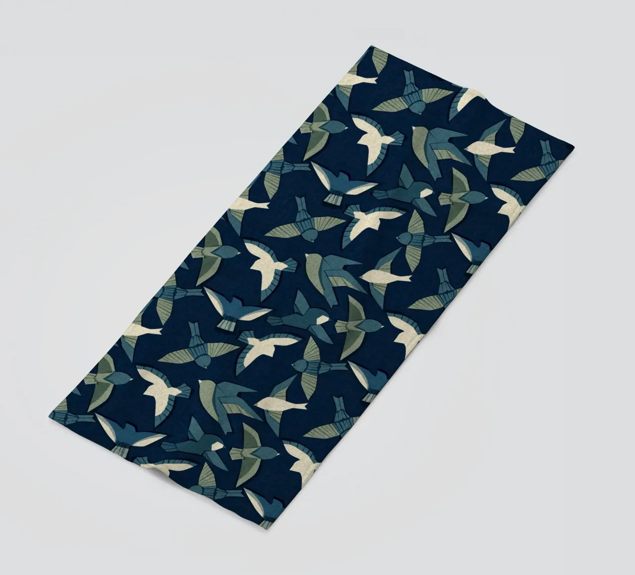 Cecilia Mok - Itajime uccelli blu telo mare da The Artcircle