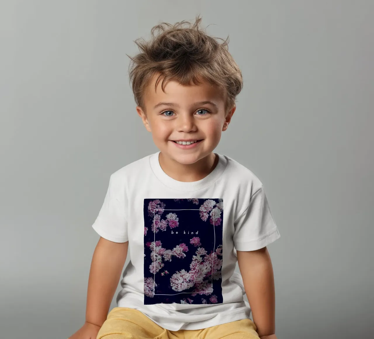 be kind t-shirt enfant de natural neutral