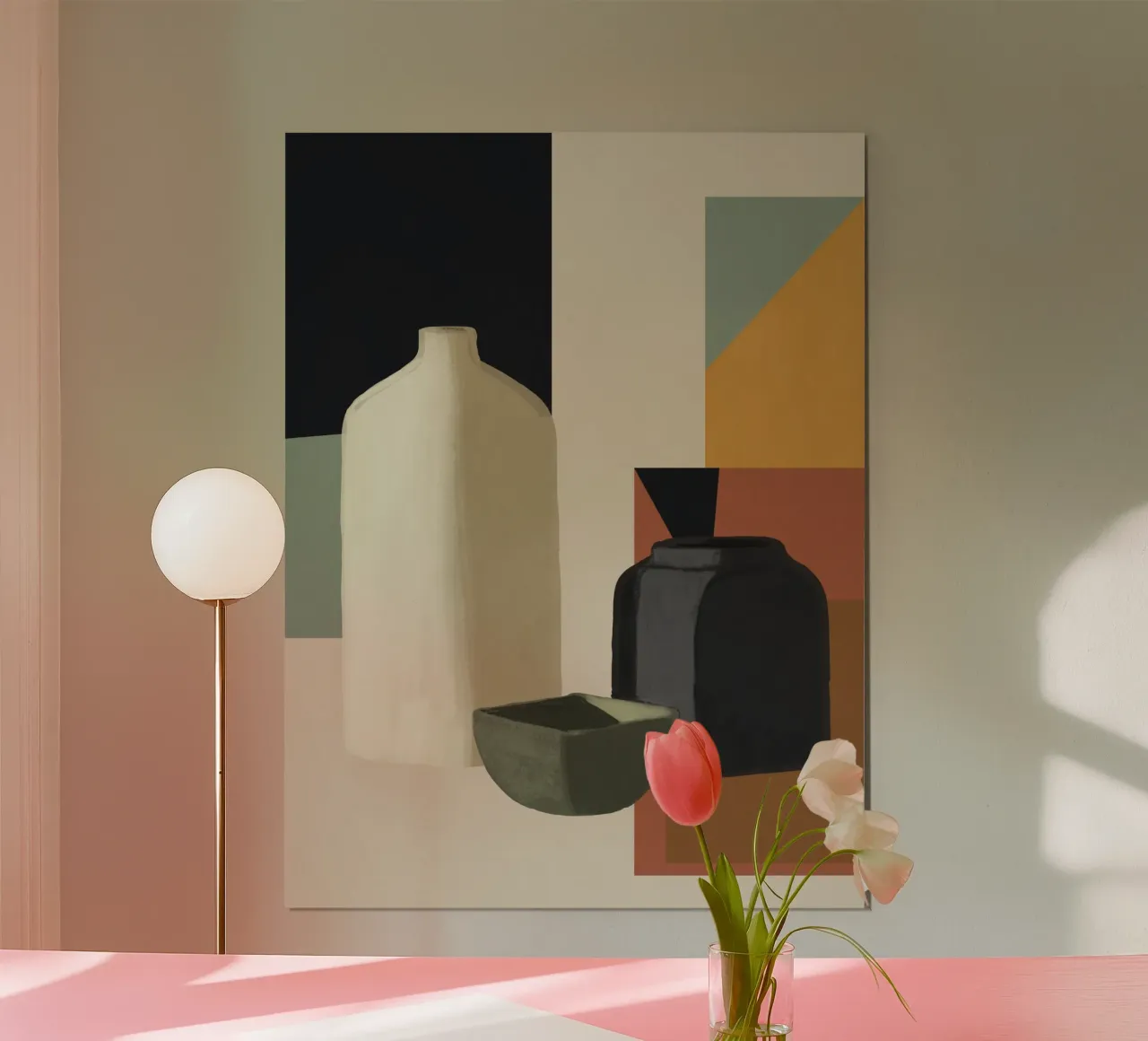 Abstracte kunst vazen 3 poster van Gaite