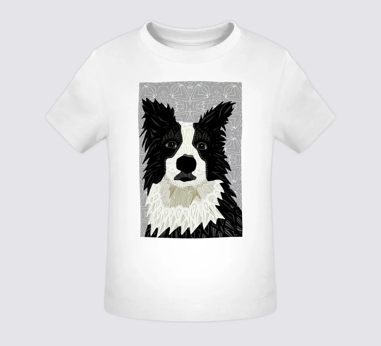 Border Collie maglietta neonato da Angelika Parker