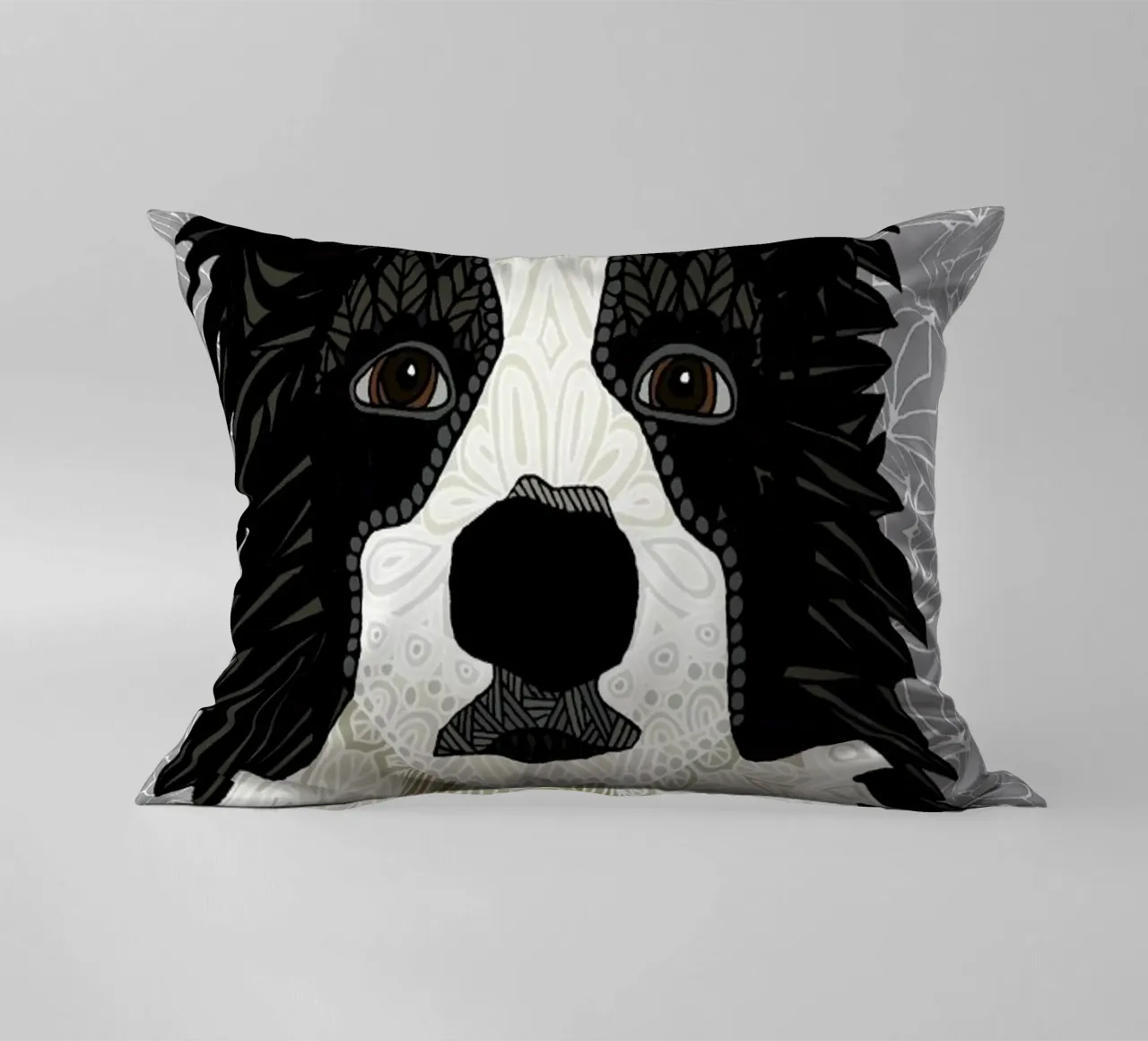 Border Collie kussen van Angelika Parker