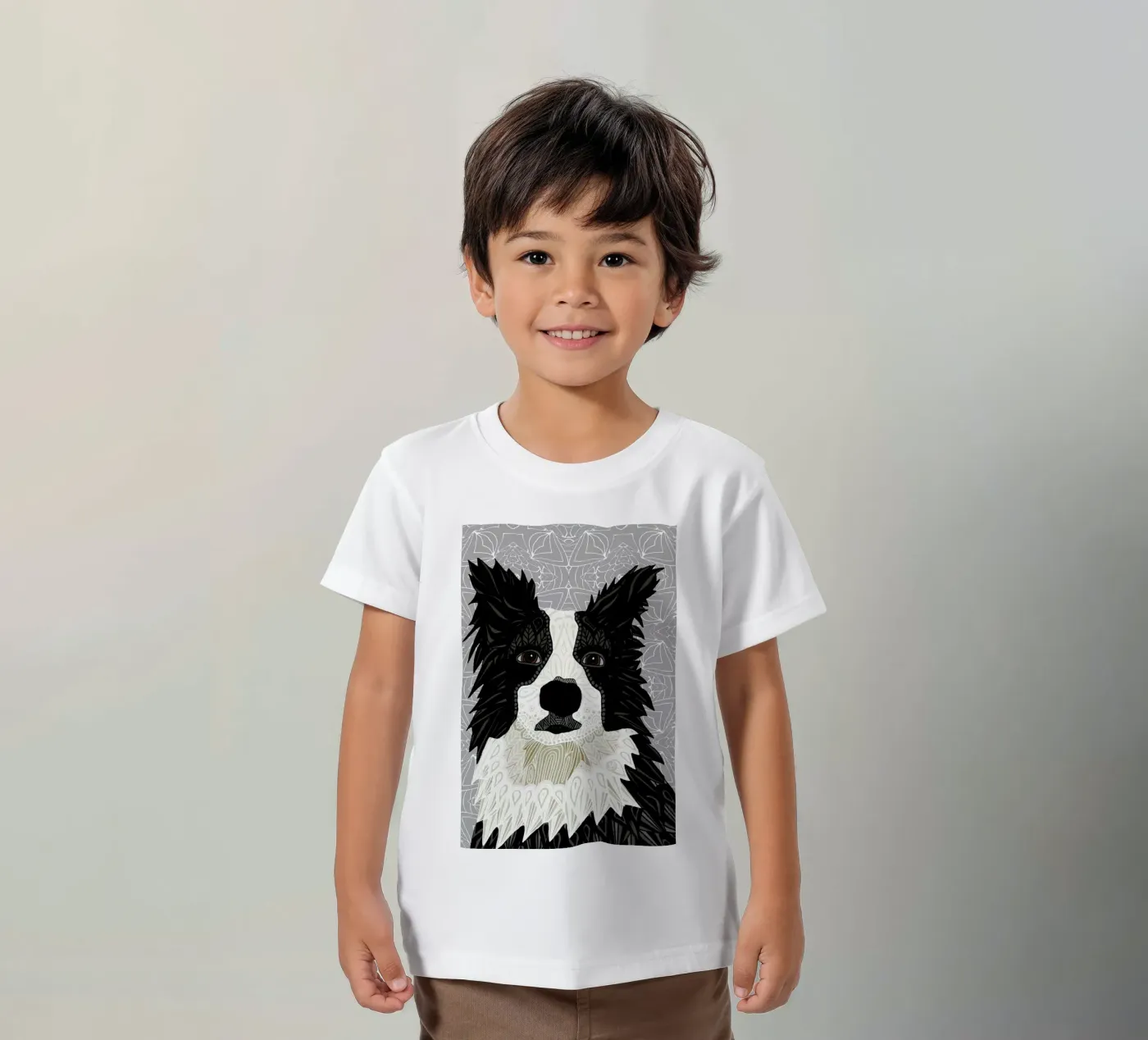 Border Collie kinder t-shirt van Angelika Parker