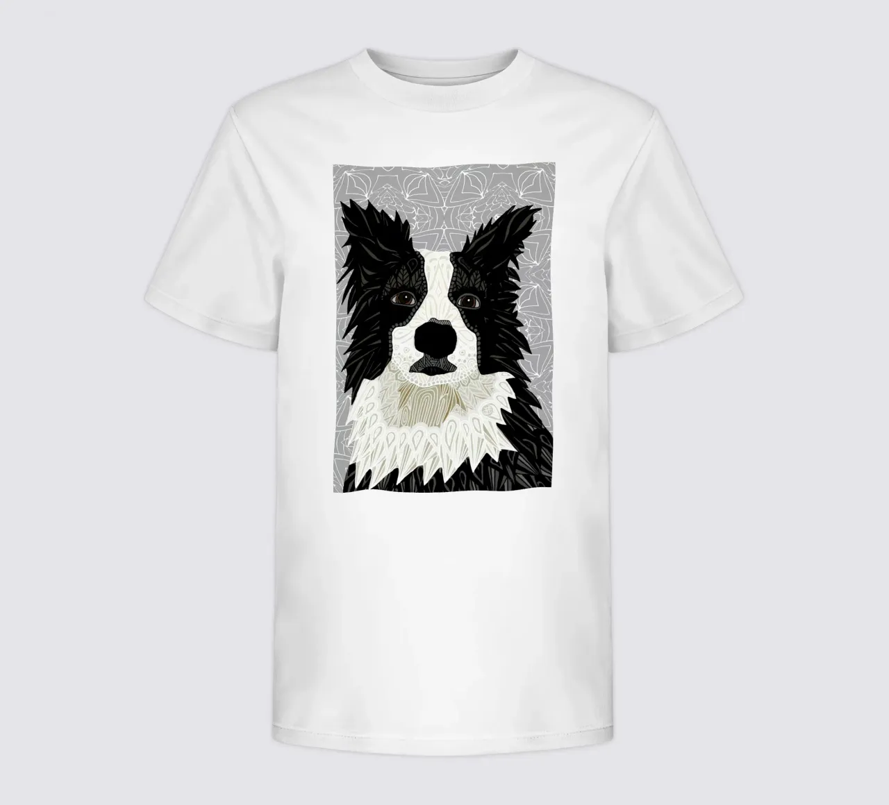 Border Collie t-shirt bambini da Angelika Parker