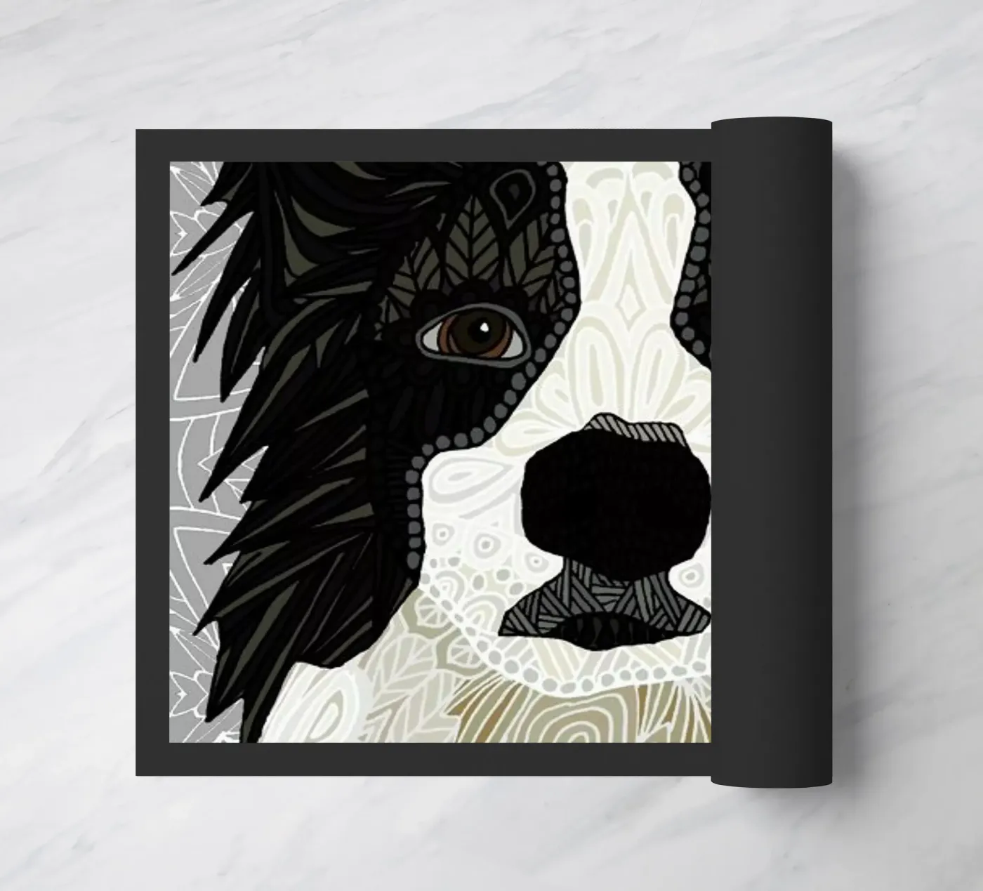 Border Collie paillasson de Angelika Parker