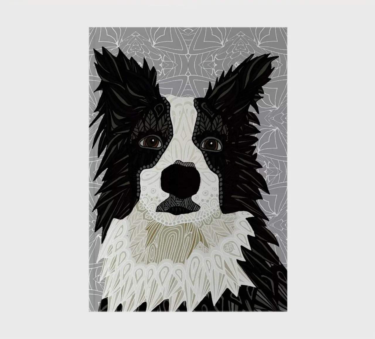 Border Collie Notizbuch von Angelika Parker