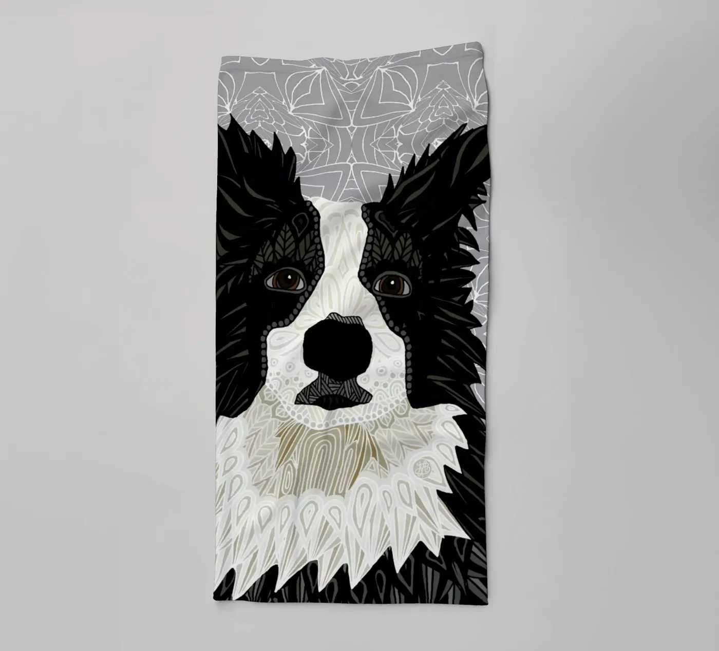 Border Collie badhanddoek van Angelika Parker