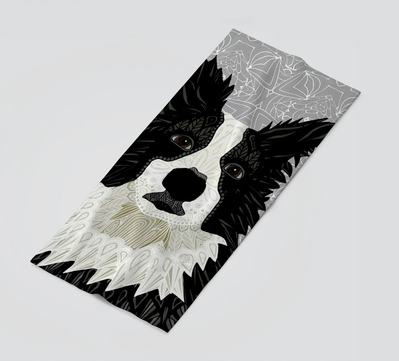 Border Collie serviette de plage de Angelika Parker