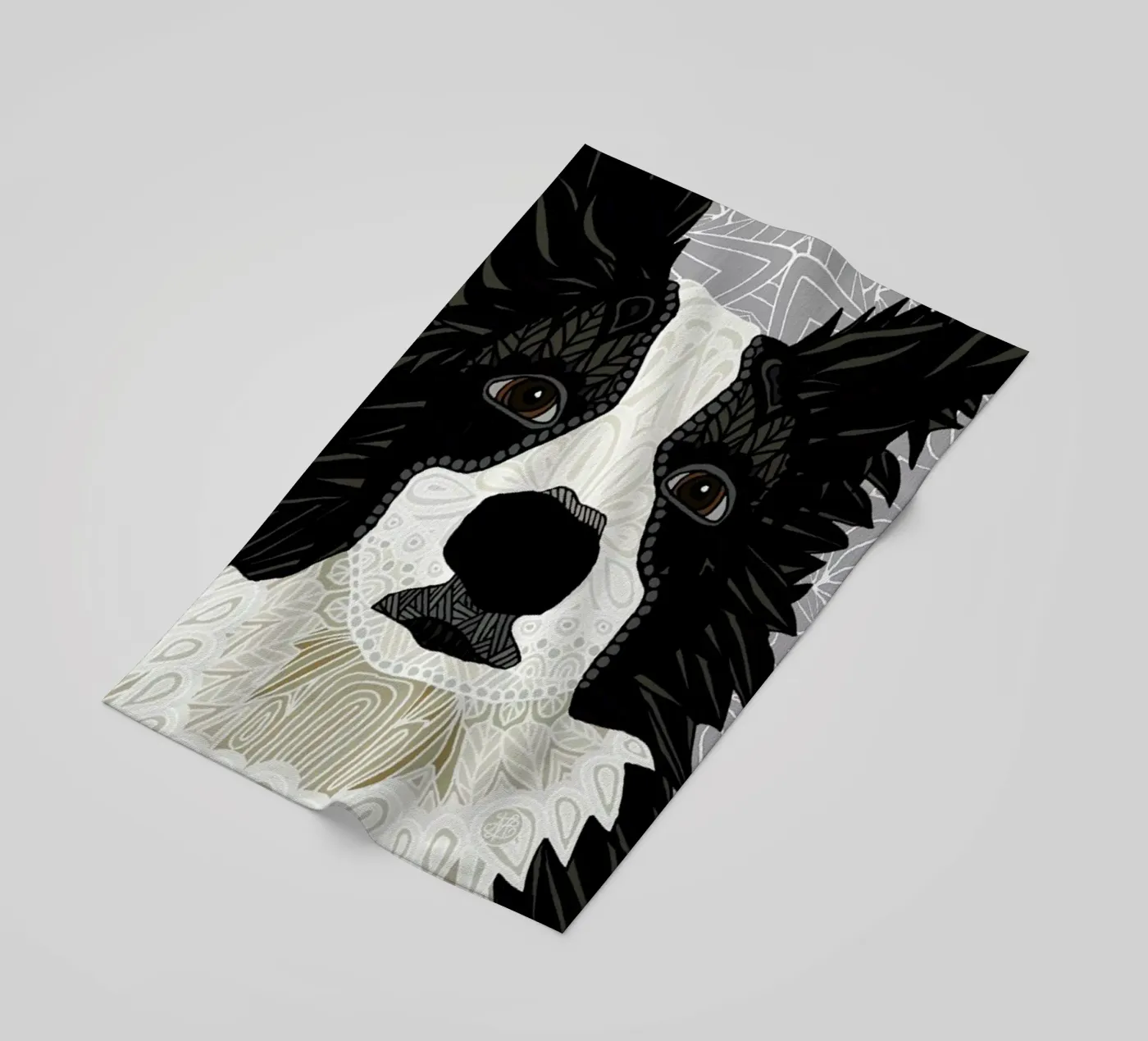 Border Collie serviette de plage de Angelika Parker