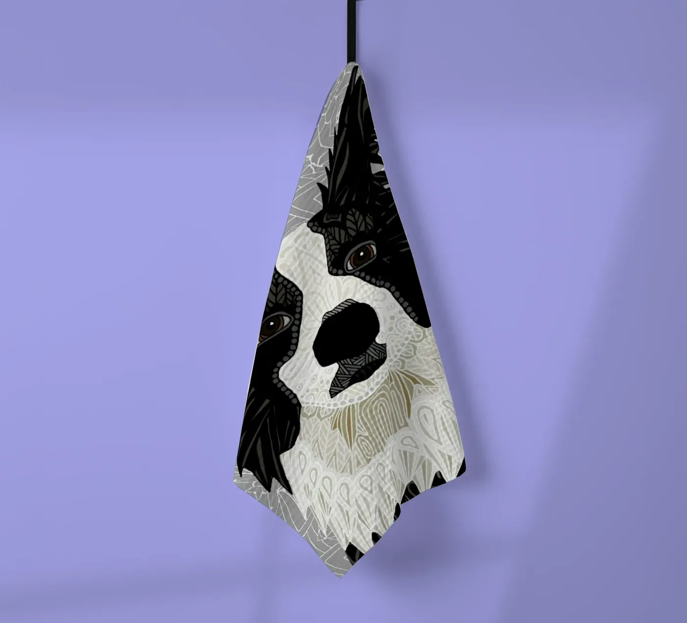 Border Collie torchon de Angelika Parker