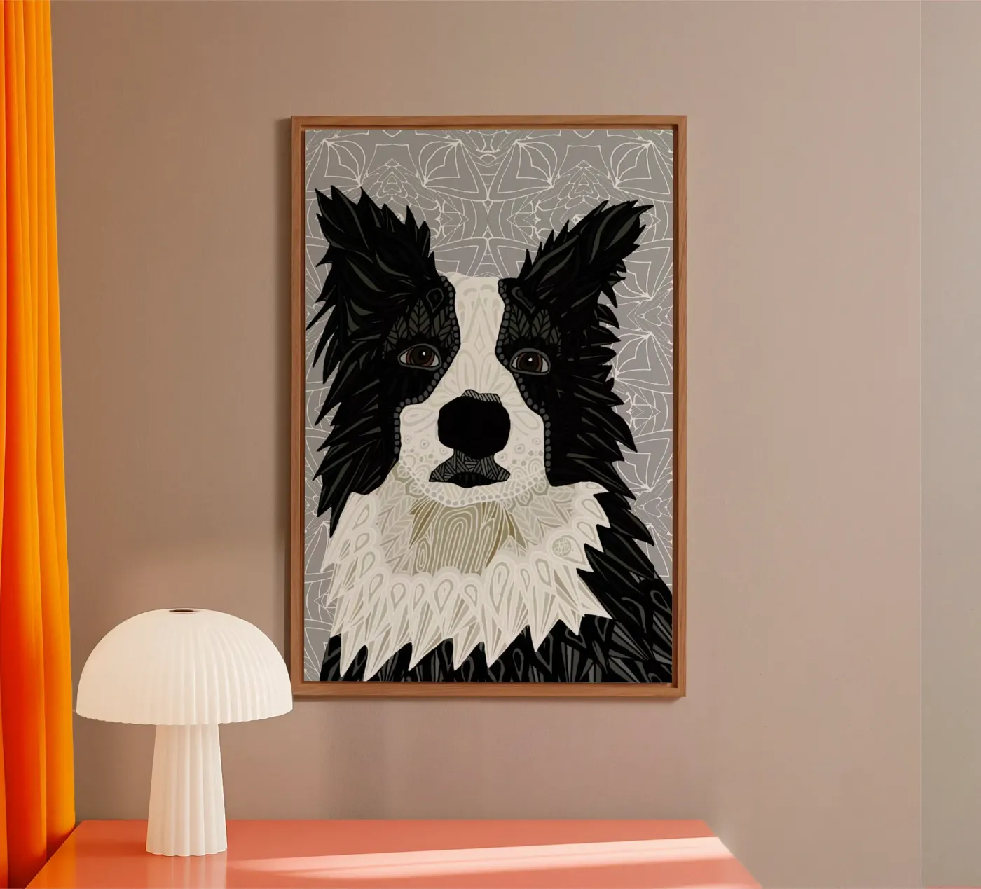 Border Collie pannello forex da Angelika Parker