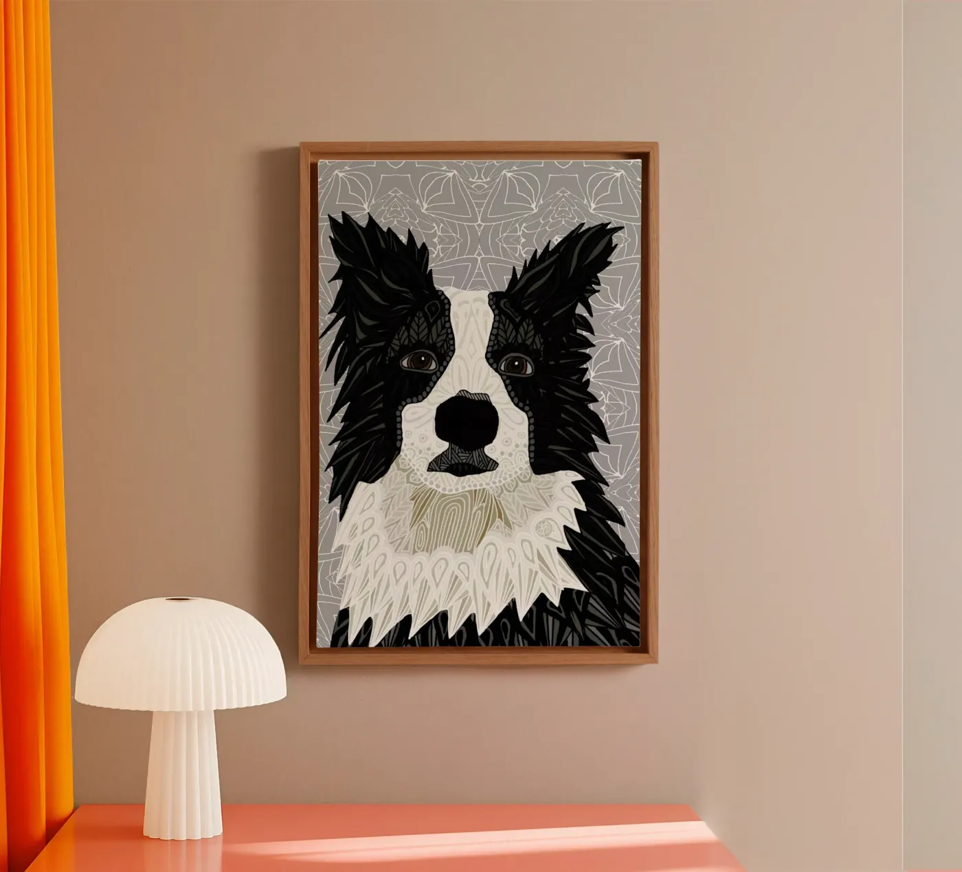 Border Collie canvas by Angelika Parker
