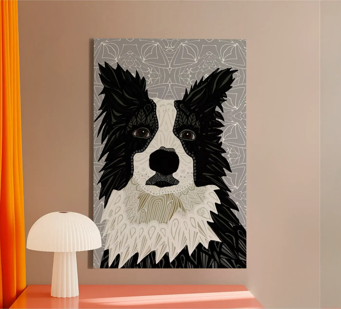 Border Collie tela da Angelika Parker