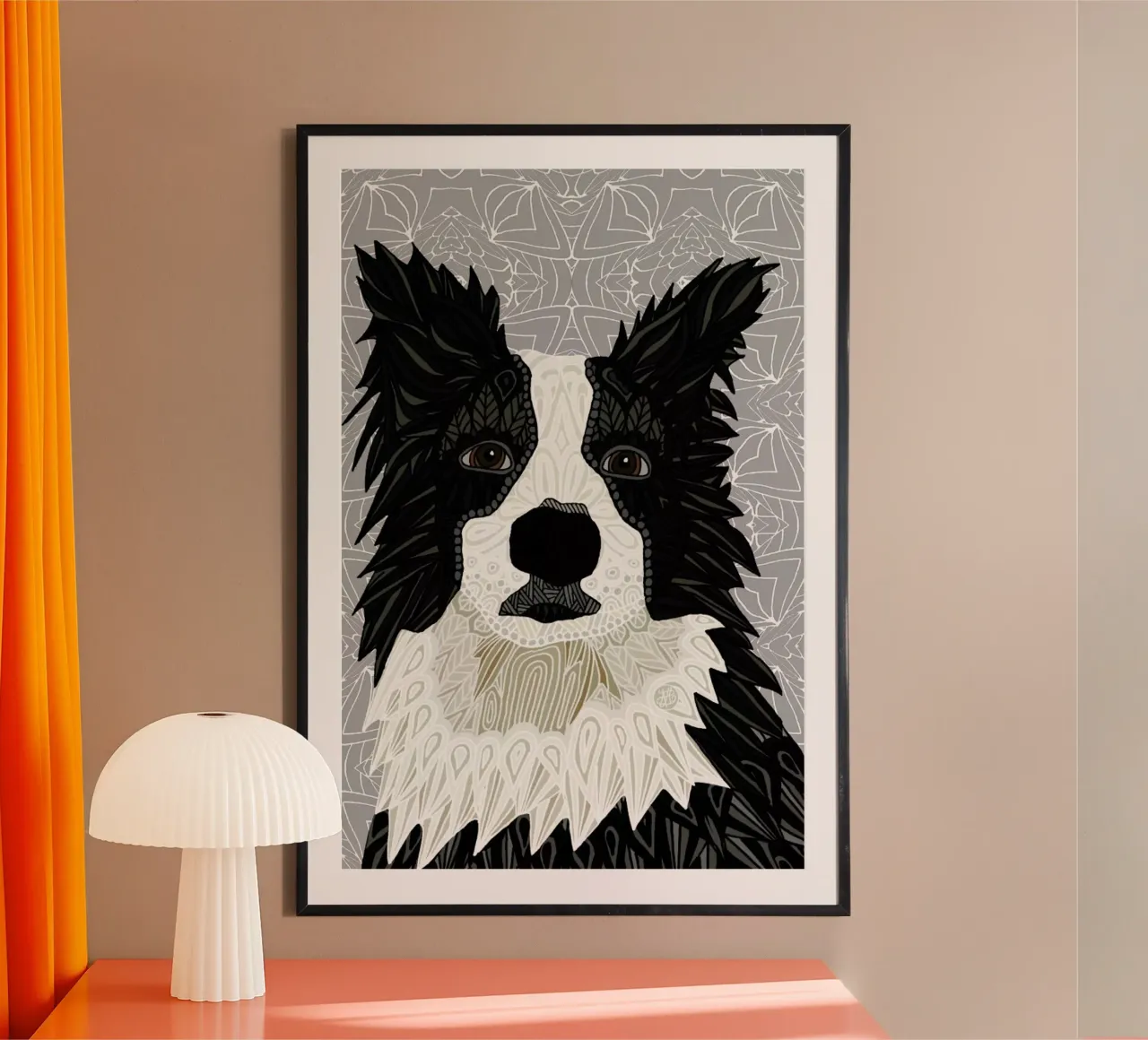Border Collie carta hahnemühle da Angelika Parker