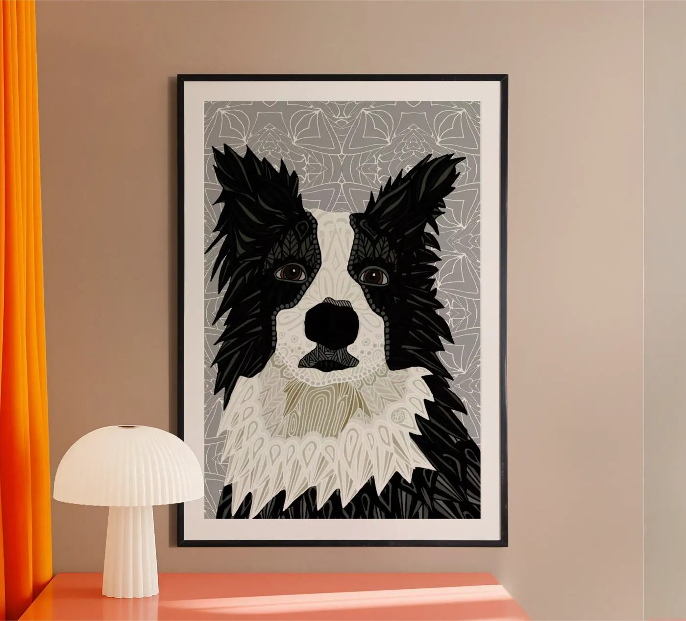 Border Collie Poster von Angelika Parker