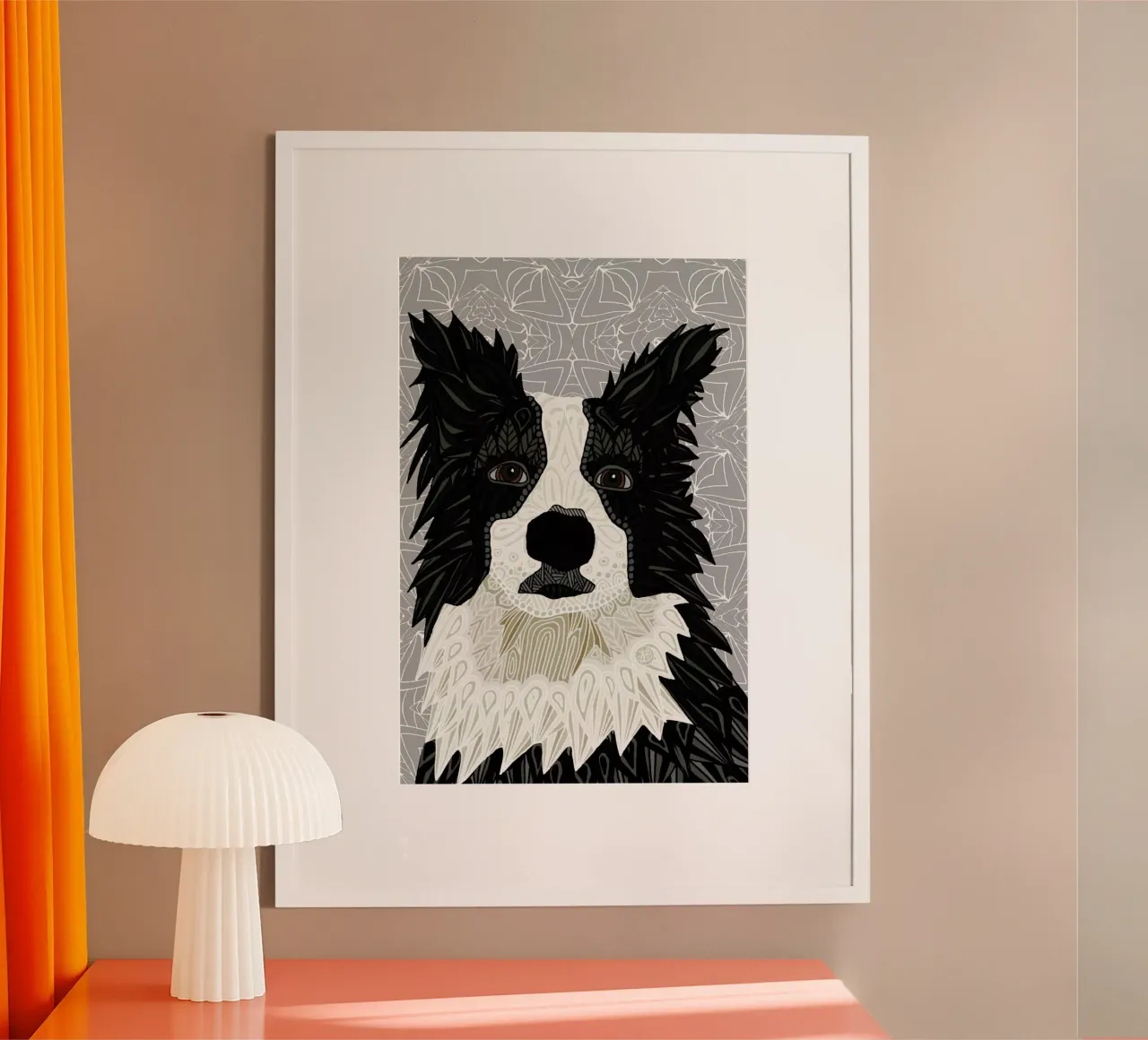 Border Collie carta hahnemühle da Angelika Parker
