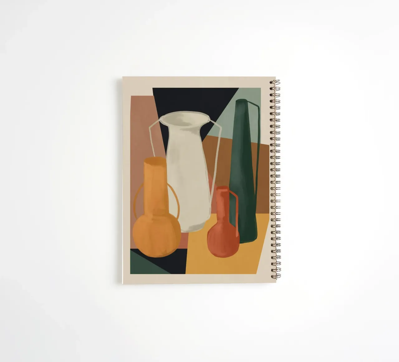Abstract Art Vases 4 spiral notebook by Gaite