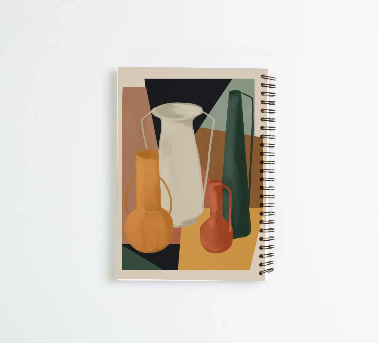 Abstract Art Vases 4 spiral notebook by Gaite