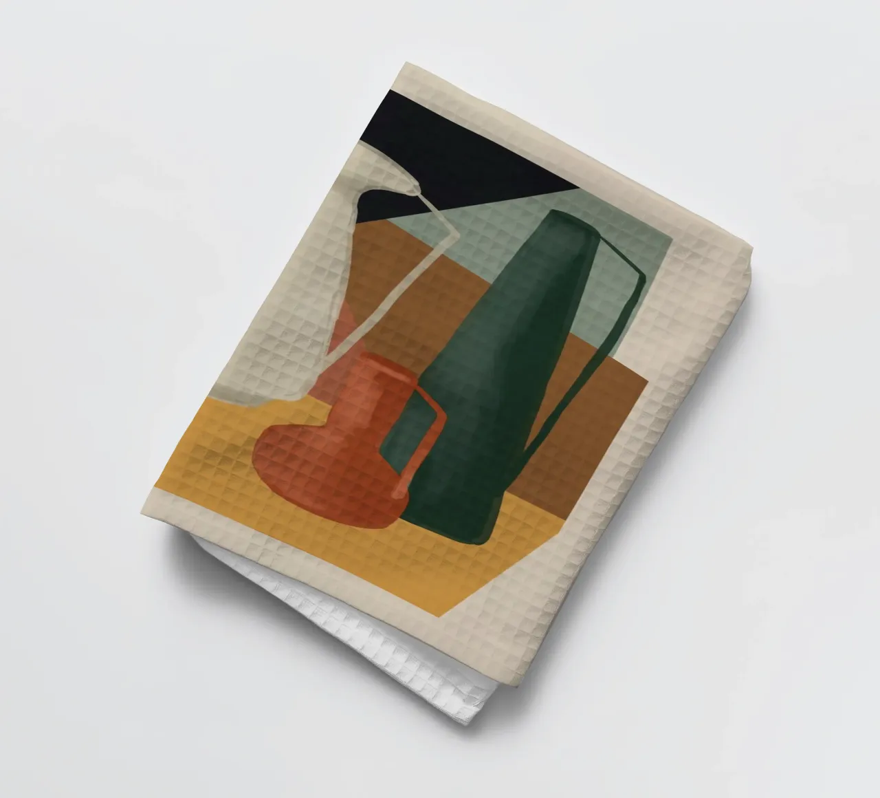 Abstract Art Vases 4 tea towel by Gaite
